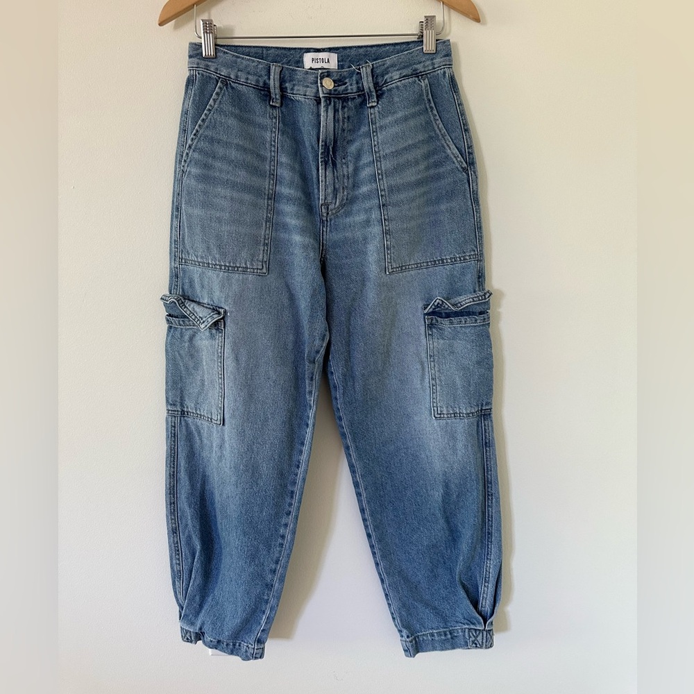 Pistola Josephine High Rise Tapered Cargo Jean - Picture 5 of 12